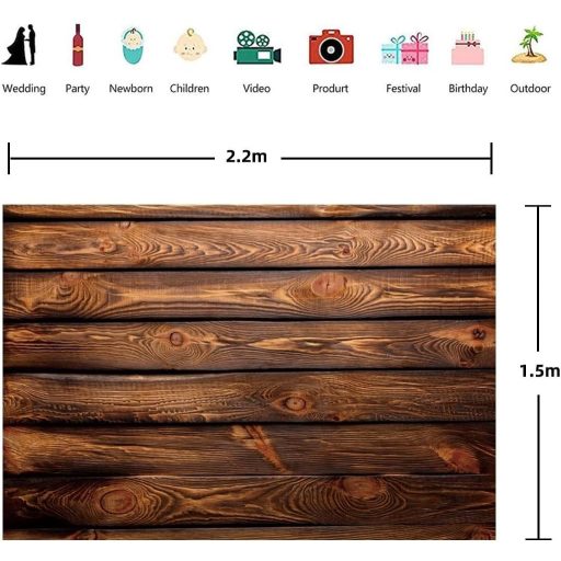 Uiiooazy Vintage Fa Fotóháttér Barna Rusztikus Dekoráció Esküvő Születésnap