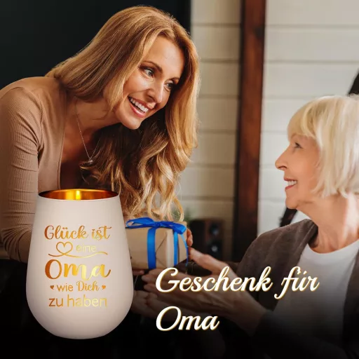 Niyewsor Teafény Tartó Nagymamának - Gravírozott Ajándék Születésnapra