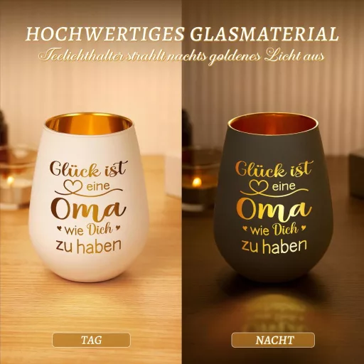 Niyewsor Teafény Tartó Nagymamának - Gravírozott Ajándék Születésnapra