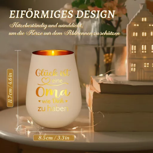 Niyewsor Teafény Tartó Nagymamának - Gravírozott Ajándék Születésnapra