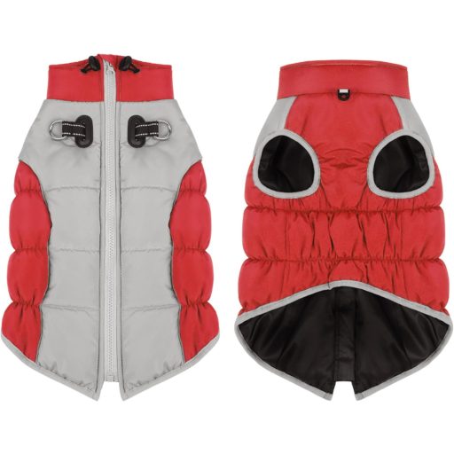 Aiboria kutyakabát téli vízálló szélálló piros XL méret