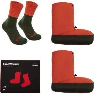   Naturehike Pehely Cipő Lúdtoll Zokni Téli Meleg Papucs Csizma Kempingezés Sátor Hálózsák Vízálló Beltéri Outdoor Piros L