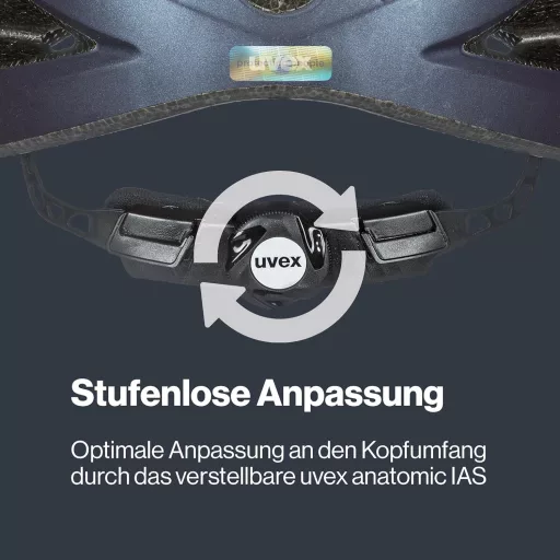 Uvex I-VO CC kerékpáros sisak - könnyű, szellőzős, biztonságos - 3-56 - 60 cm, deep space matt, Gen. 2 UK