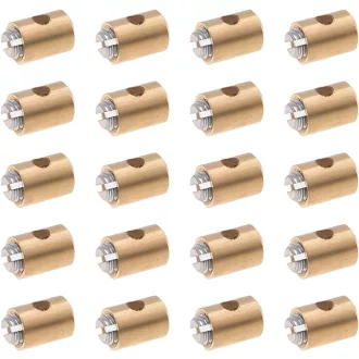   Set 20 Șuruburi Niplu Cablu Frână Adunsiaoto, Conector Universal Capăt Cablu