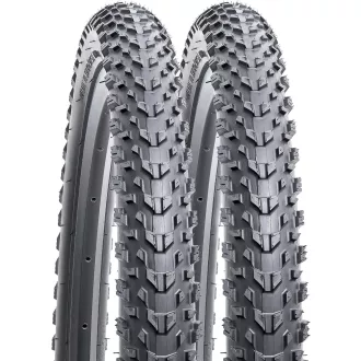   YunSCM, set de 2 anvelope pliabile 24 inch pentru bicicletă, 24x1.95, mountain bike