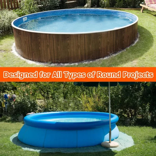 HuaMuDM kerek medence takaró UV védelem kutyamedencéhez összehajtható