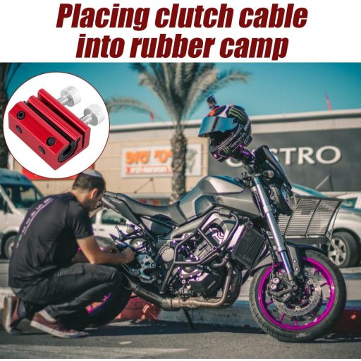 Ungător dublu roșu pentru cabluri de motocicletă Adunsiaoto