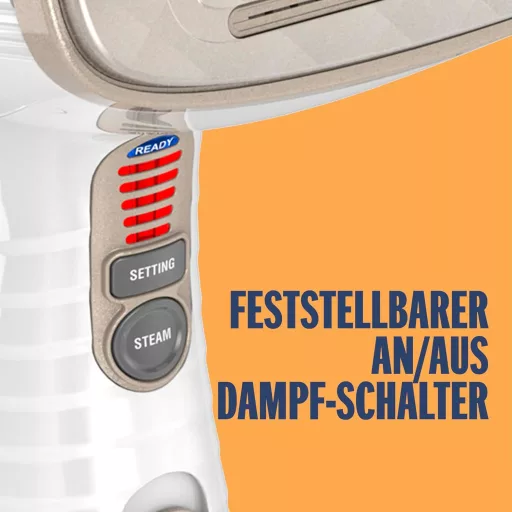 Conair Turbo ExtremeSteam gőzölő 5 fokozattal, 25g/perc teljesítmény, gyors felmelegedés