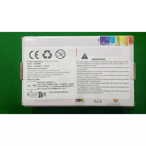 TISHIRON Sarki Fény Digitális Számfestő Készlet Felnőtteknek - Erdei Absztrakt Akril Festmény DIY Szett, 16 x 20 cm