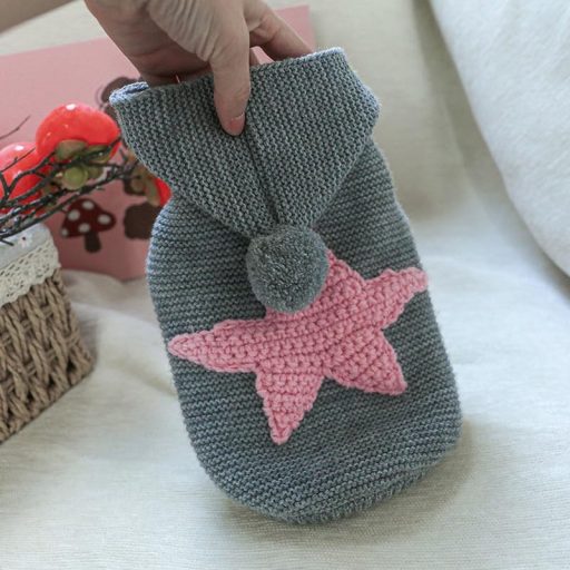 Pulover pentru câini cu glugă PetSmiler - Haine tricotate de iarnă pentru câini mici Chihuahua 1,5-10 kg, Gri deschis, M