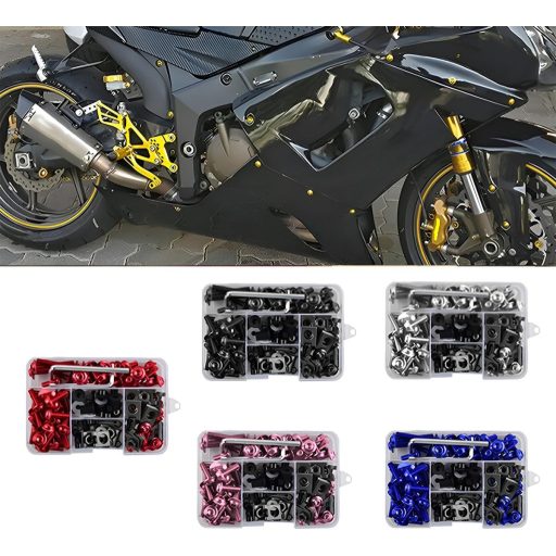 Set Șuruburi Carenaj Motocicletă Adunsiaoto Albastru - Șuruburi și Piulițe Fixare Parbriz