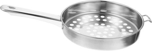 COLLBATH Rozsdamentes Acél Tésztaszűrő Ergonomikus Fogantyúval - Nagy Lyukú Konyhai Szűrő Tésztához, Zöldségekhez, Mosható Gyümölcsökhöz, Fe