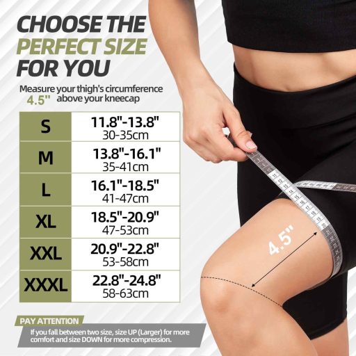 Lexniush Térdtámasz 2 db Ortopédikus Kompressziós Sáv L Méret Fekete