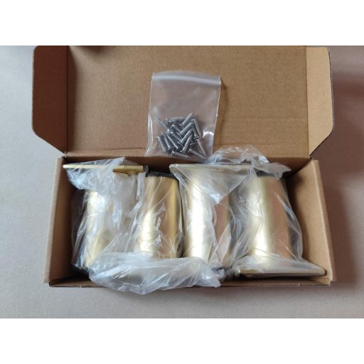 PUTOAHAO 4 darabos állítható bútor láb, alumínium, 38 mm átmérő, magasság állítható 0-15 mm