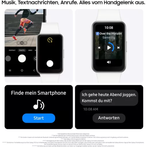 Samsung Galaxy Fit3 Ezüst Okosóra Fitness Tracker Aktivitásmérő