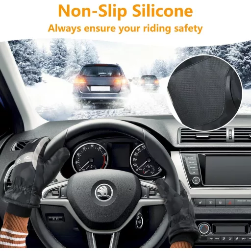 seenlast Vízálló Téli Kesztyű Érintőképernyős Funkcióval - Unisex Polészter Síkesztyű Bélelt, Szélálló Kivitel Túrázáshoz, Kerékpározáshoz