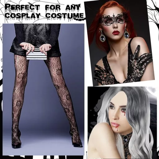 Halloweensky kostým HEYIDAMAI, 9-dielna súprava, dámska parochňa s doplnkami a maskou