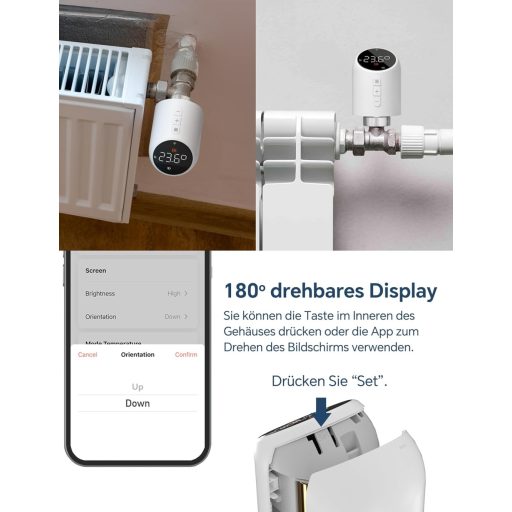 BEOK CONTROLS WiFi Radiátor Termosztát TRV-705 Okos Fűtésvezérlő Digitális Szabályozó Tuya App Google Alexa Kompatibilis