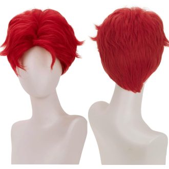   YEESHEDO Anime Cosplay Crvena Perika Uniseks Kratka Sintetička Kirishima Eijiro Kostim Party Karneval