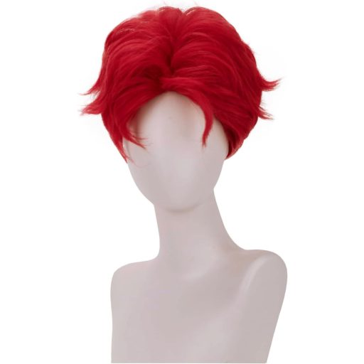 YEESHEDO Anime Cosplay Perucă Roșie Unisex Scurtă Sintetică Kirishima Eijiro Costum Petrecere Carnaval