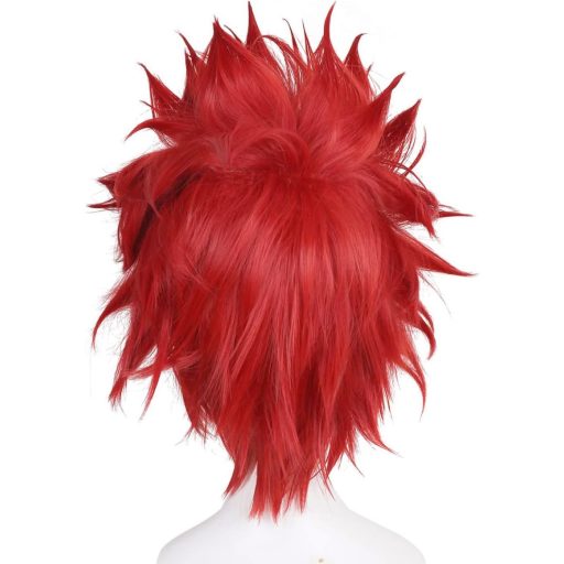 YEESHEDO Anime Cosplay Perucă Roșie Unisex Scurtă Sintetică Kirishima Eijiro Costum Petrecere Carnaval
