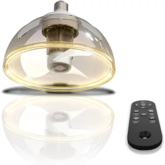   ZOTOYI E27 LED mennyezeti lámpa ventilátor távirányítóval, 1700 lm