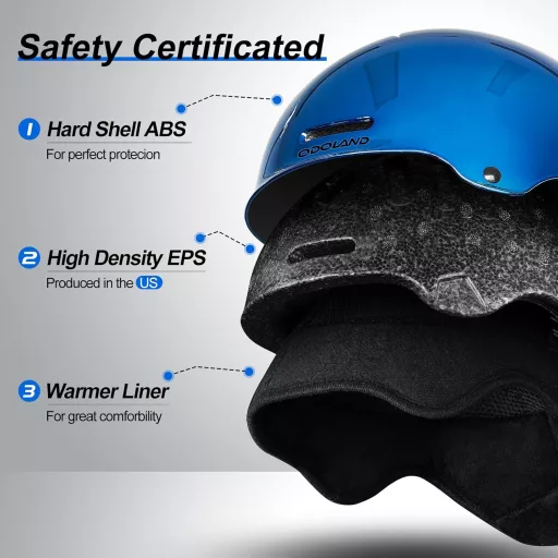 Cască de schi Odoland, 54-56cm, Bărbați Femei Băieți Ventilată Ajustabilă