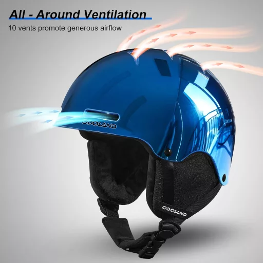 Cască de schi Odoland, 54-56cm, Bărbați Femei Băieți Ventilată Ajustabilă