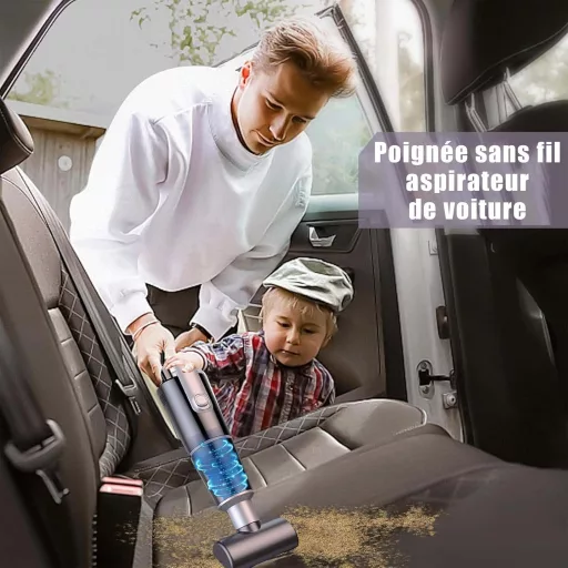 Mini Aspirator Portabil Civetes Negru - Dispozitiv de Curățare Compact