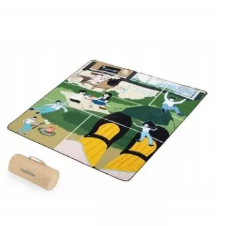   Naturehike deka za piknik 180x200cm, pamučni plahta za plažu s crtežima, obiteljska
