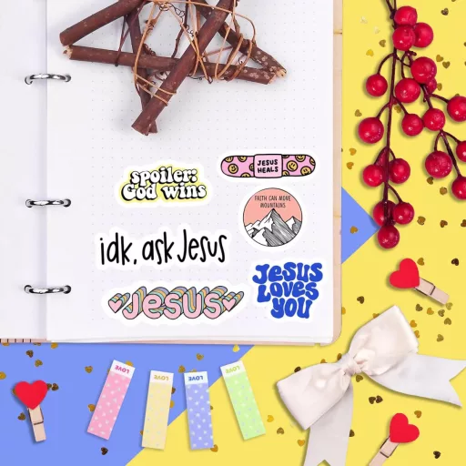 Padabayka Keresztény Matrica Szett - Vízálló Matricák Kulacs és Laptop Dekorációhoz