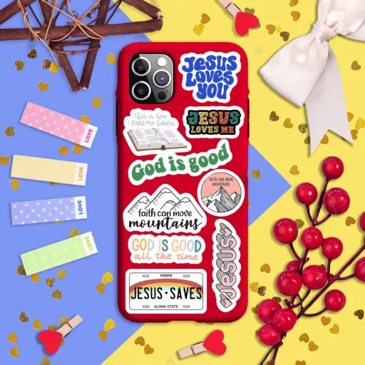 Padabayka Keresztény Matrica Szett - Vízálló Matricák Kulacs és Laptop Dekorációhoz