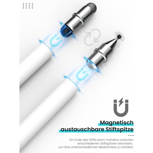 MEKO 3az1-ben mágneses stylus toll iPhone iPad Samsung Huawei Xiaomi érintőképernyőhöz