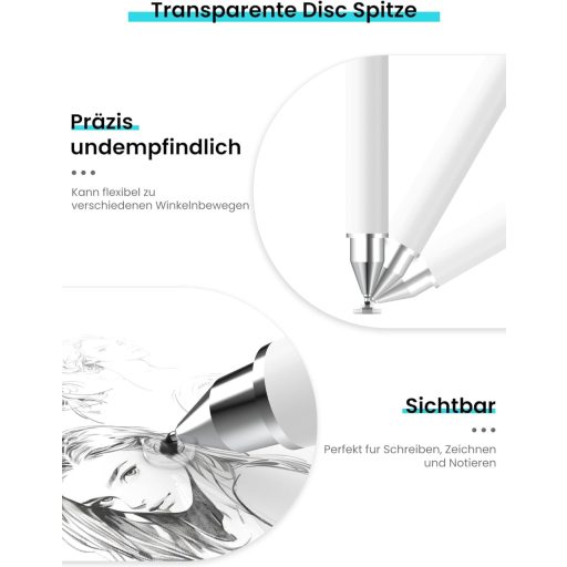 MEKO 3az1-ben mágneses stylus toll iPhone iPad Samsung Huawei Xiaomi érintőképernyőhöz