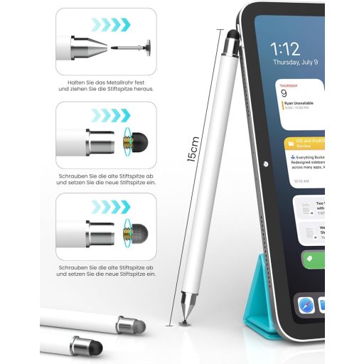 MEKO 3az1-ben mágneses stylus toll iPhone iPad Samsung Huawei Xiaomi érintőképernyőhöz