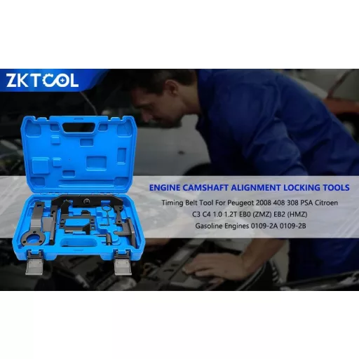 ZKTOOL Nokkentengely Rögzítő Szerszám Citroen Peugeot Opel 1.0 1.2 Benzin
