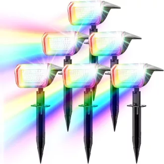   Linkind RGB napelemes kerti lámpa Halloween 10 módú 6 darabos szett