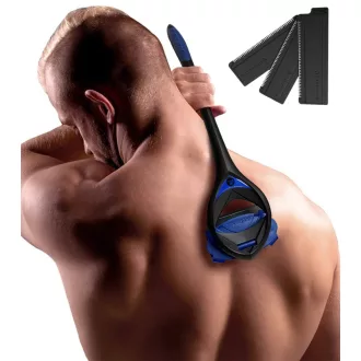   BakBlade 3.0 Stealth férfi háti borotvá hosszú ergonomikus nyéllel fájdalommentes borotválkozáshoz - matte black