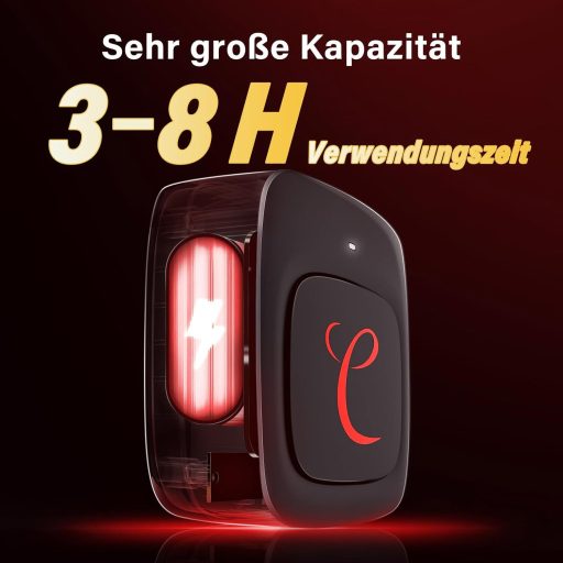 Centură de masaj pentru spate cu infraroșu Comfytemp, cu baterie, 10 trepte de căldură, 5 moduri de vibrație, control prin aplicație, 27x155cm, centură de încălzire fără fir