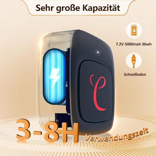 Comfytemp Vezeték Nélküli Súlyozott Nyak- és Vállfűtőpárna 36Wh Akkumulátorral, 1,1kg, 3 Hőfokszinttel, 52x25cm, Automata Kikapcsolással