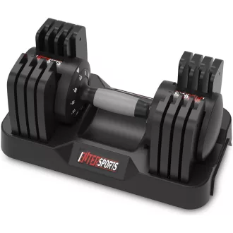   EnterSports állítható súlyzó 18 kg, 5 fokozat, csúszásmentes markolat