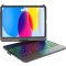 KARFUN iPad 10/11 Tok Billentyűzettel 360° Forgatható Bluetooth QWERTZ Trackpad