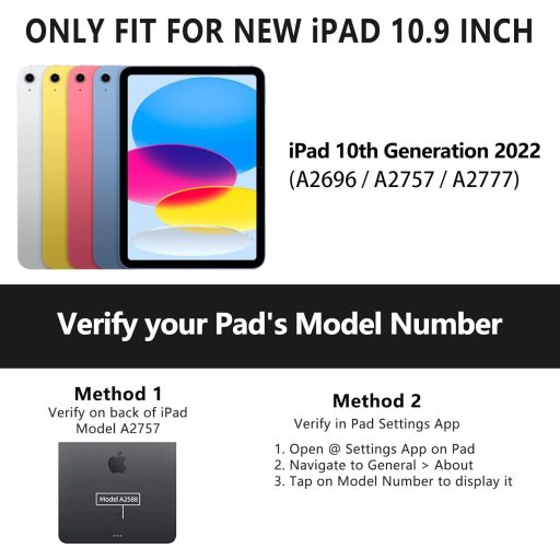 KARFUN iPad 10/11 Tok Billentyűzettel 360° Forgatható Bluetooth QWERTZ Trackpad