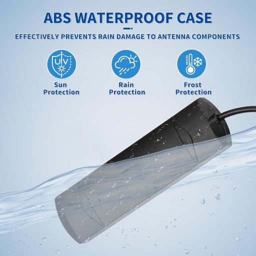 Eightwood DAB+ Autóantenna SMA Adapter Szélvédő Ragasztható 3m Kábel Pioneer Kenwood Alpine