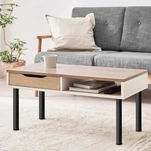 BONJUME 4 db fém asztalláb 60 cm összecsukható bútor láb fekete