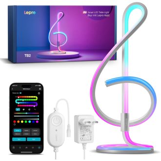   Lepro TB2 Okos Asztali Lámpa RGB LED, Zeneszinkron, Hangvezérlés Alexa/Google