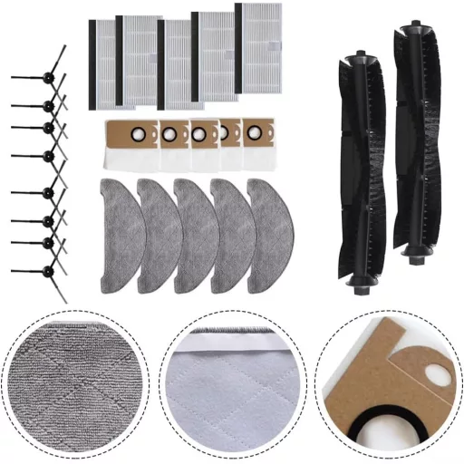 Set de accesorii pentru aspiratoare robot CookiBlend Laresar L6 Pro și Ultenic T10