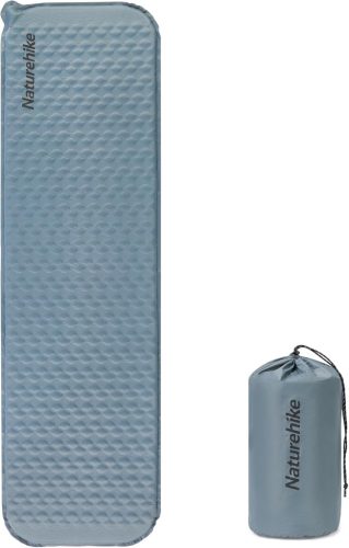 Saltea autogonflabilă Naturehike Yugu - 3,5 cm grosime, dimensiune compactă, saltea de camping ușoară pentru drumeții, sporturi în aer liber (Albastru Ceață)
