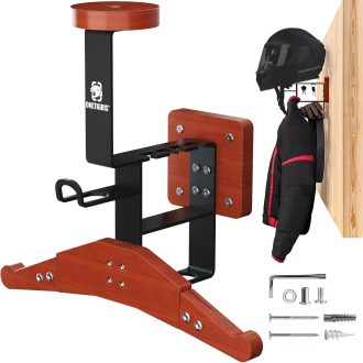   OneTigris Motorkerékpár Ruhatartó Fali Konzol 2.0 - Sisak és Motoros Ruha Tartó 80kg