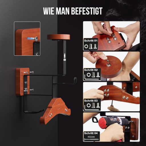 Suport de perete pentru haine moto OneTigris 2.0 - Suport pentru cască și echipament moto, 80 kg